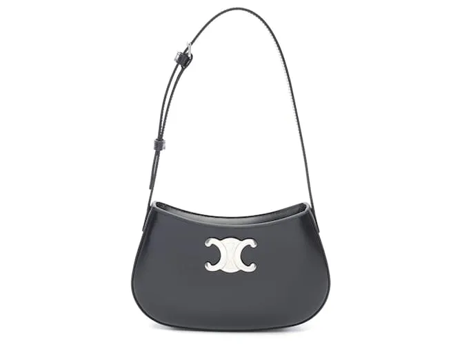 Céline Borsa a spalla in pelle Tilly Triomphe media di Celine Nero