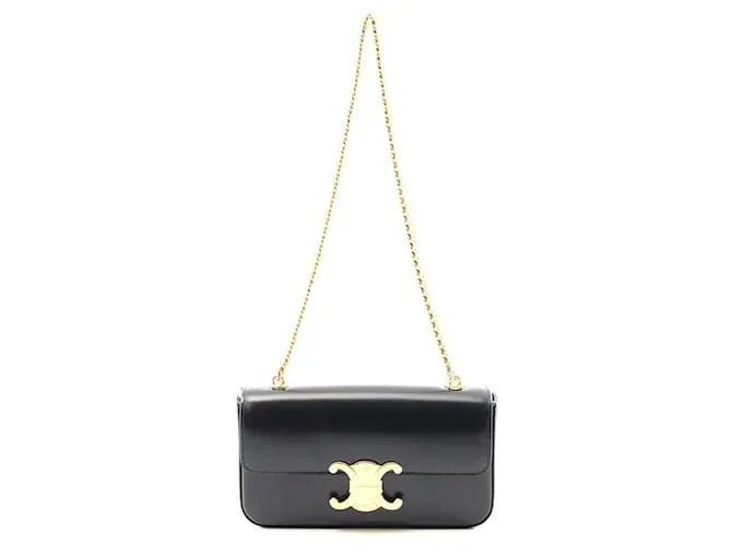 Céline Borsa a spalla Claude Triomphe in pelle Celine Nero