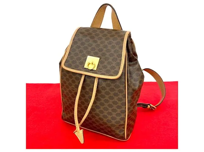 Céline Zaino in pelle Celine Macadam Marrone