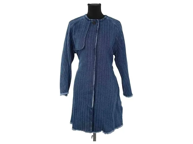 Isabel Marant Etoile Cappotto in cotone blu