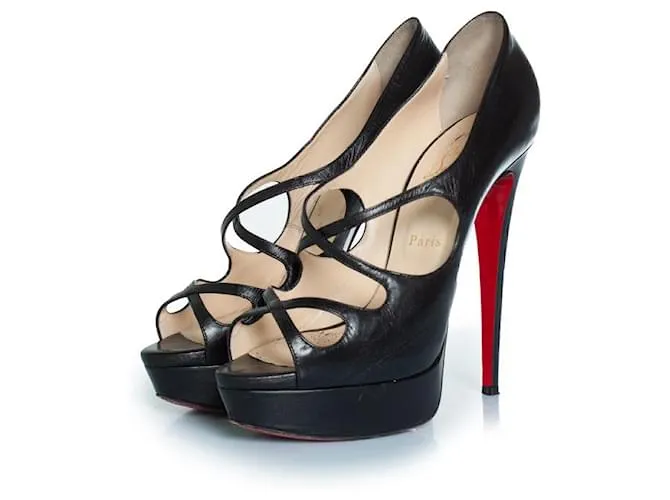 Christian Louboutin, décolleté platform Black Mademoi Nero