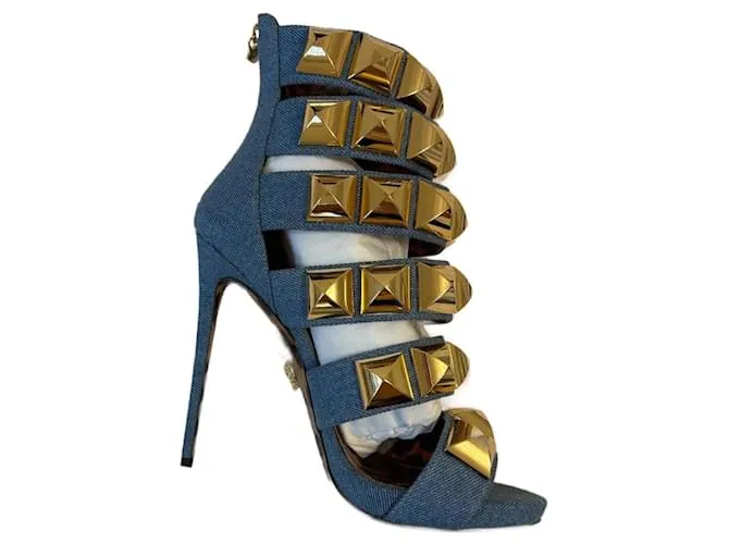 Denim con borchie Philipp Plein Blu