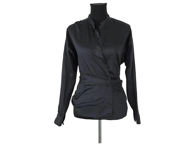 Isabel Marant Cardigan avvolgente in cotone nero