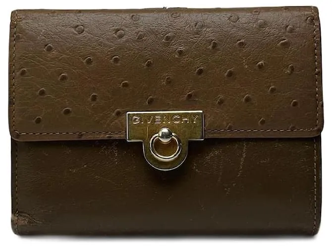 Portafoglio vintage Givenchy marrone Cachi