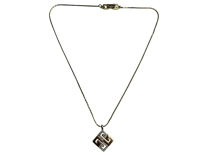 Collana in acciaio dorato Givenchy D'oro