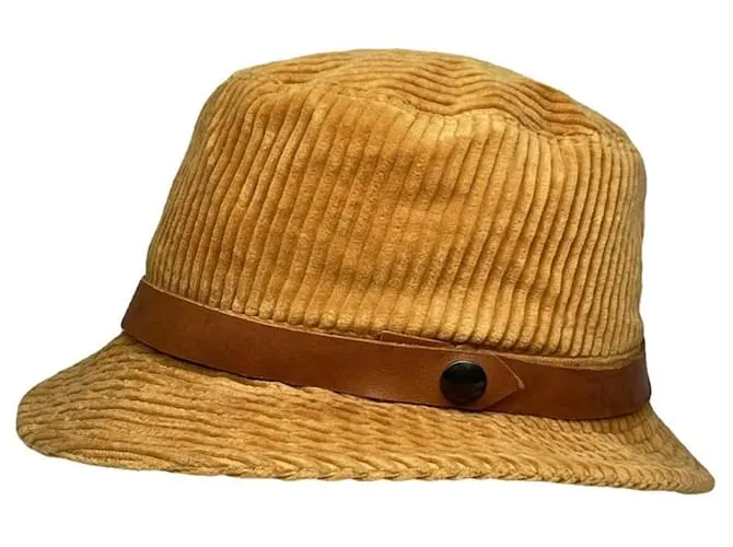 Cappello di cotone marrone Issey Miyake