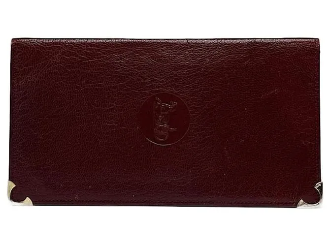 Céline Portacarte in pelle vintage Celine Paris, vorrei uno bordeaux Bordò