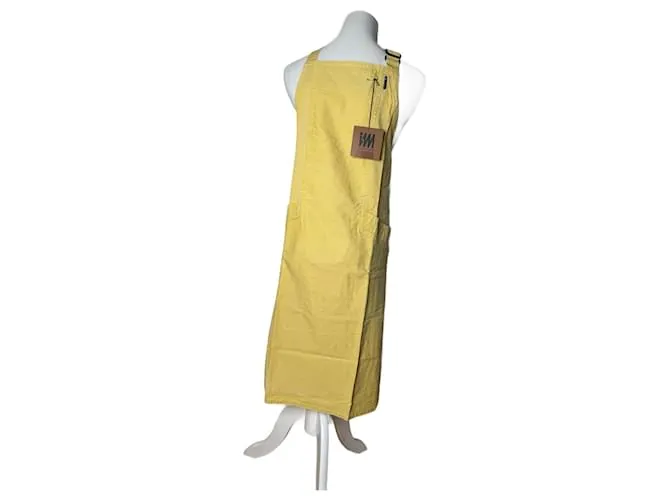 Abito in cotone vintage Issey Miyake giallo M