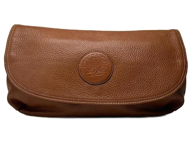 Clutch in pelle vintage Givenchy marrone