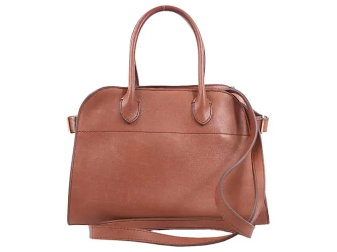 La borsa a mano 2Way in pelle Margaux 10 di The Row in marrone