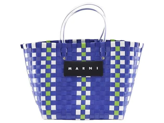Autre Marque Borsa a mano per picnic Marni Flower Cafe Blu