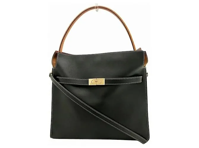 Borsa doppia Tory Burch Lee Radziwill Nero