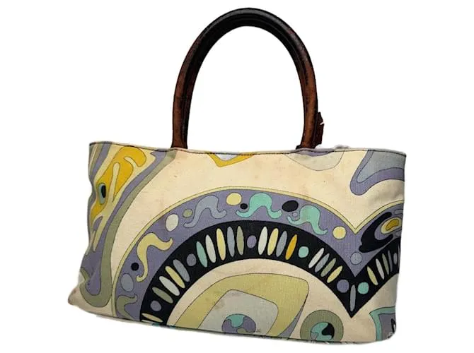 Borsa in tela vintage Emilio Pucci multicolore