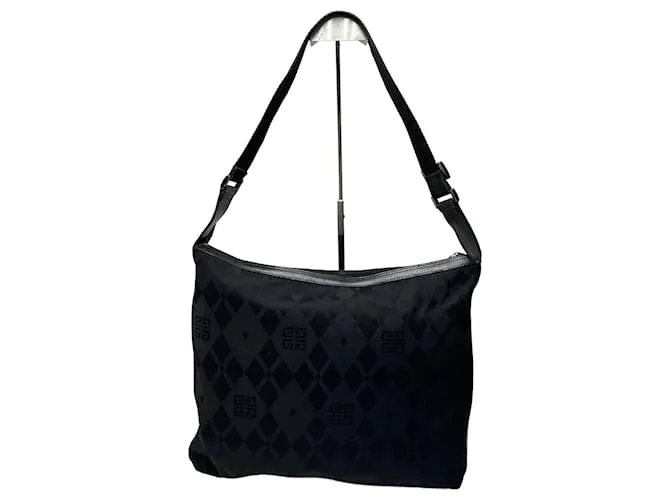 Borsa a mano vintage Givenchy monogramma nera Nero