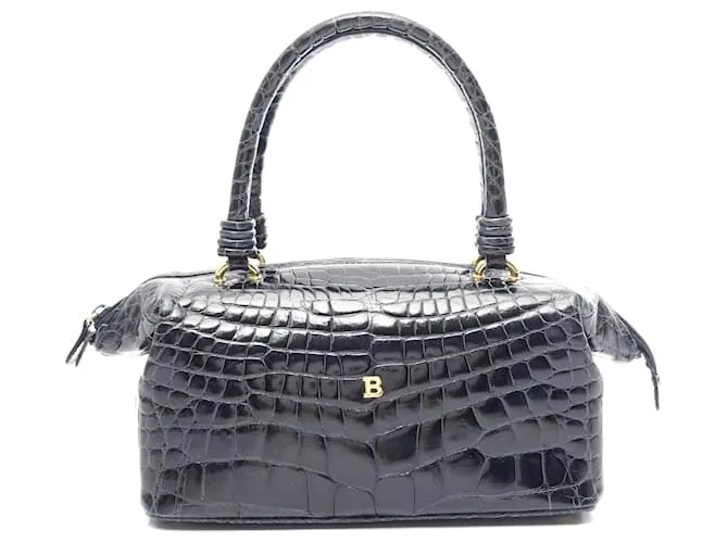 Borsa in pelle Bally blu navy