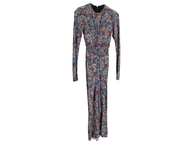 Abito midi stampato Linario di Isabel Marant in viscosa multicolore