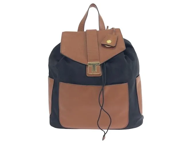 Zaino in nylon e pelle Tory Burch HST036 0913 Nero