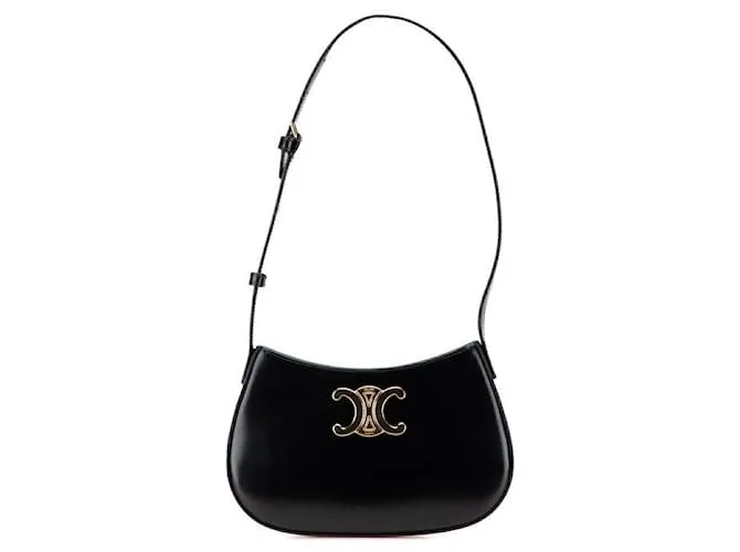 Céline Borsa a spalla in pelle Tilly Medium Triomphe di Celine Nero