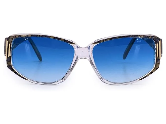 Givenchy Occhiali da sole vintage blu per donne Parigi G 018 58/15 028