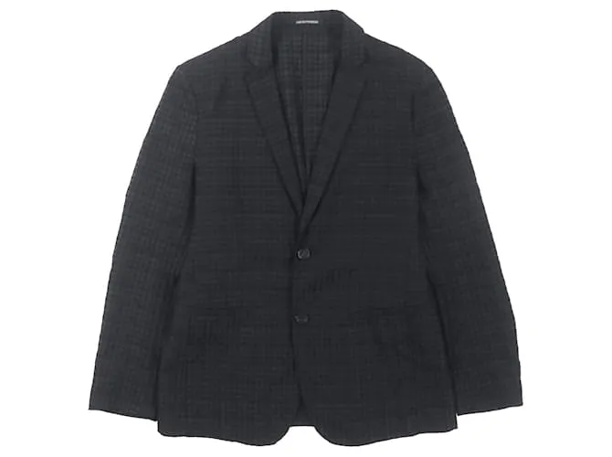 Giacca singola in misto lana Emporio Armani Nero