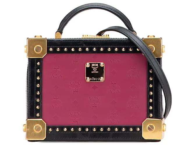 Borsa Berlin in pelle di vitello viola Odeon MCM Porpora