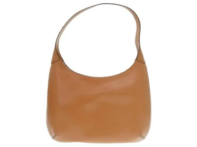 Céline Borsa a spalla in pelle goffrata Celine Marrone Cammello