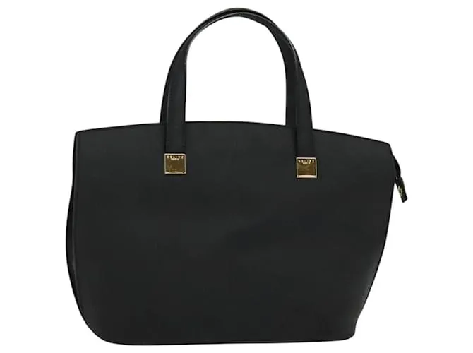 Céline Borsa a mano CELINE in pelle nera e oro Auth bs26871 Nero D'oro