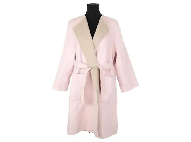 Max Mara Cappotto di lana rosa