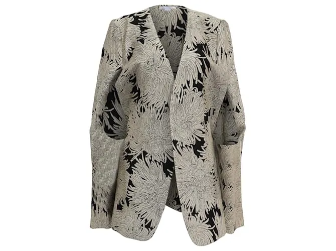 Blazer Cape Totême Dinner in Viscosa Bianca e Nera Multicolore