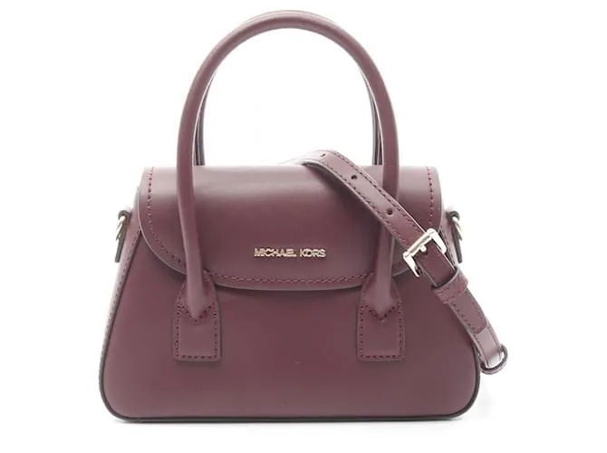 Borsa in pelle Michael Kors Small Satchel 2way Marrone
