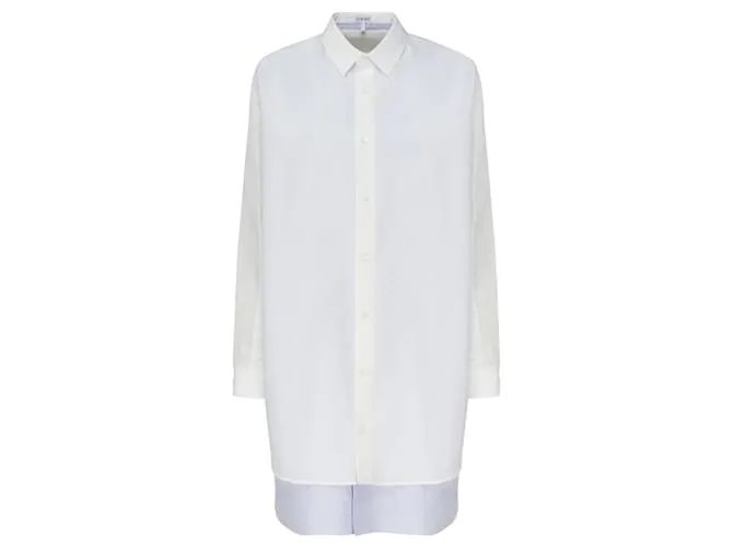 Abito camicia a doppio strato Loewe Bianco