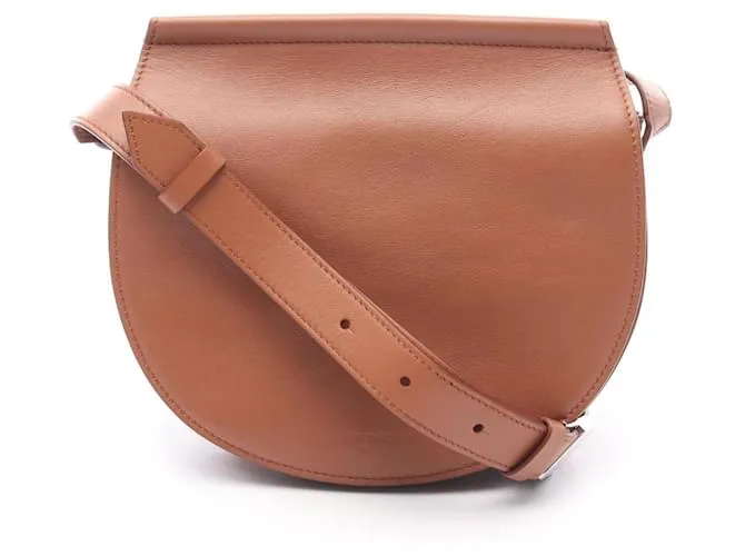 Borsa a spalla in pelle mini sella Givenchy Infinity Marrone