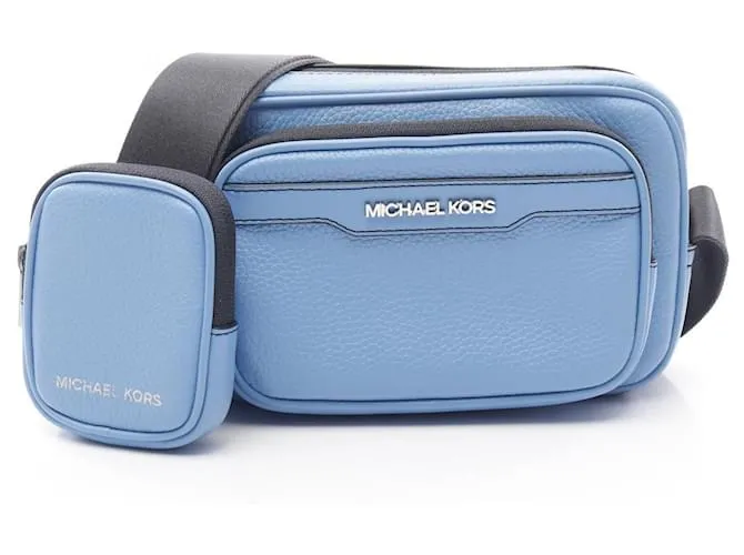 Borsa a Spalla in Pelle Michael Kors Cooper Blu