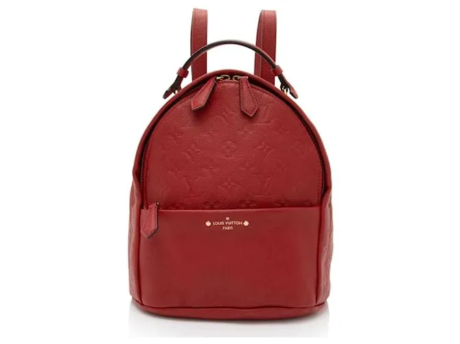 Zaino Sorbonne Monogram Empreinte Louis Vuitton Rosso