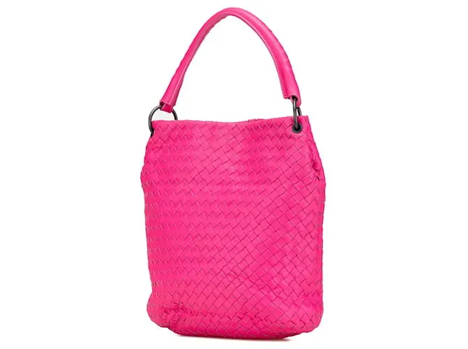 Borsa a secchiello Nappa Intrecciato di Bottega Veneta Rosa