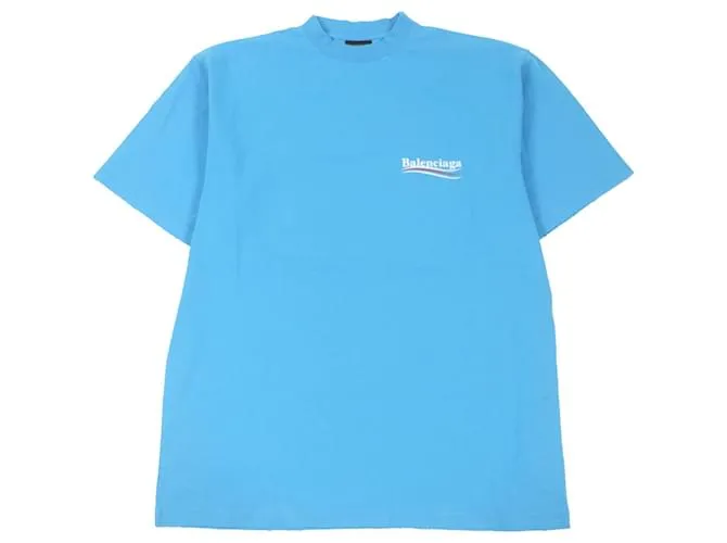 T-shirt in cotone oversize Balenciaga XXS Blu