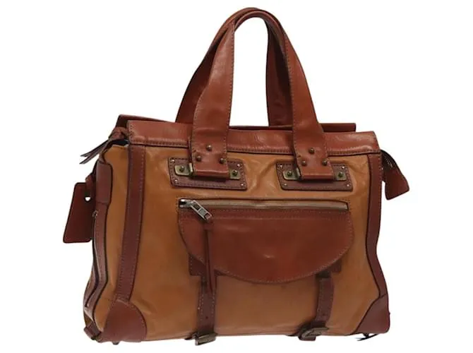 Chloé Borsa tote in pelle marrone Auth 121219