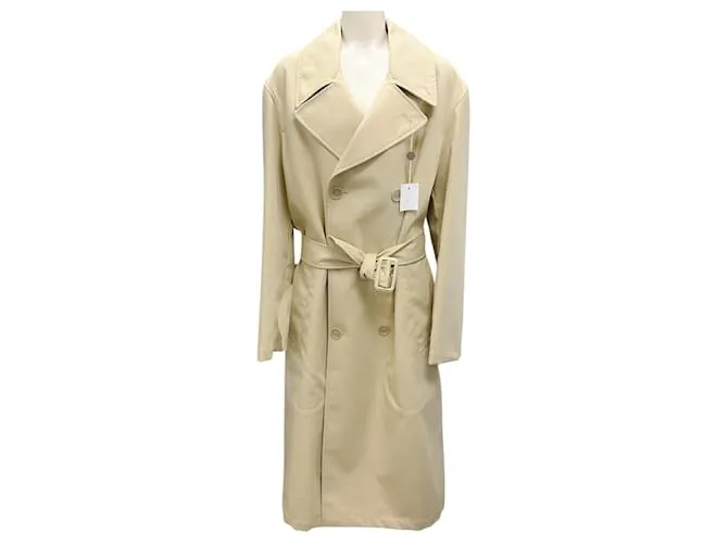Trench coat in cotone beige Lemaire