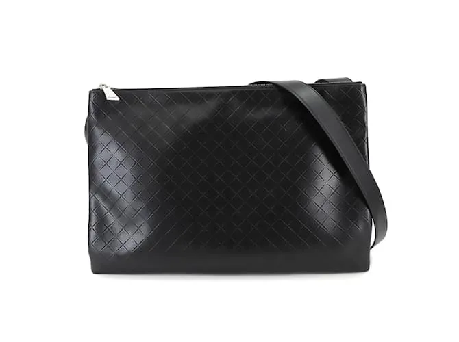 Borsa a Spalla Intreccio Mirage di Bottega Veneta Nero