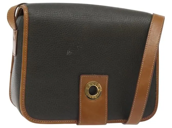 Céline Borsa a Spalla CELINE in Pelle Khaki Oro Auth yk18543 D'oro Cachi