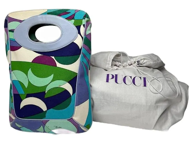 Borsa in lana vintage Emilio Pucci multipler Multicolore