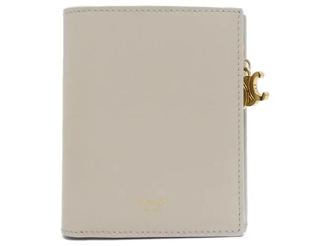 Céline Portafoglio bi-fold in pelle di vitello Celine