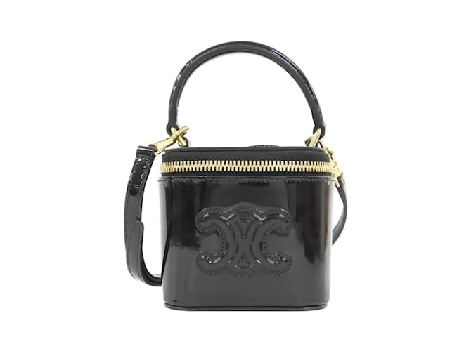 Céline Borsa a spalla Celine Mini Vanity Case Nero