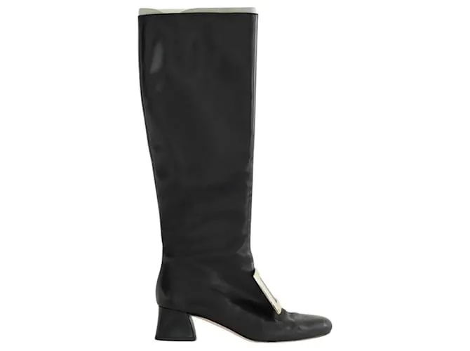 Roger Vivier Stivali in pelle neri Nero