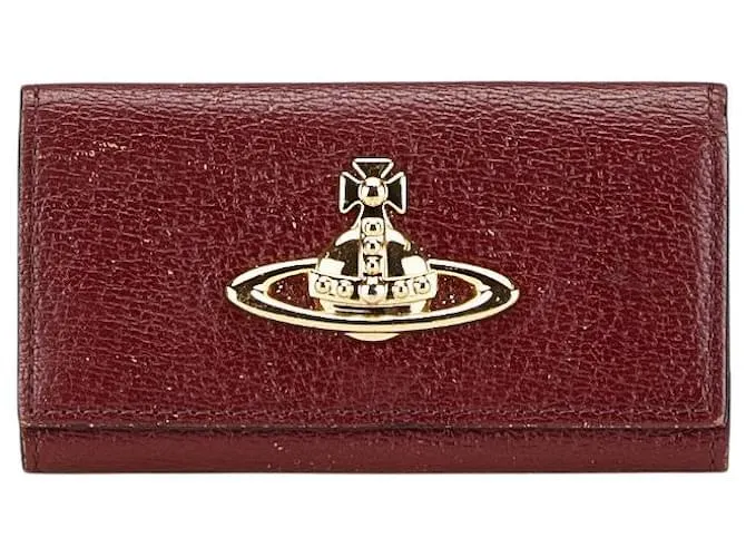 Portachiavi in pelle Vivienne Westwood 4 Key Case Rosso