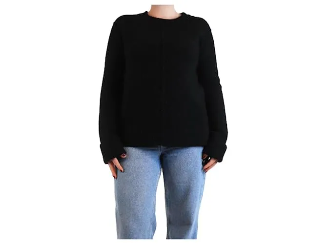 The row Maglione in misto cashmere nero - taglia M