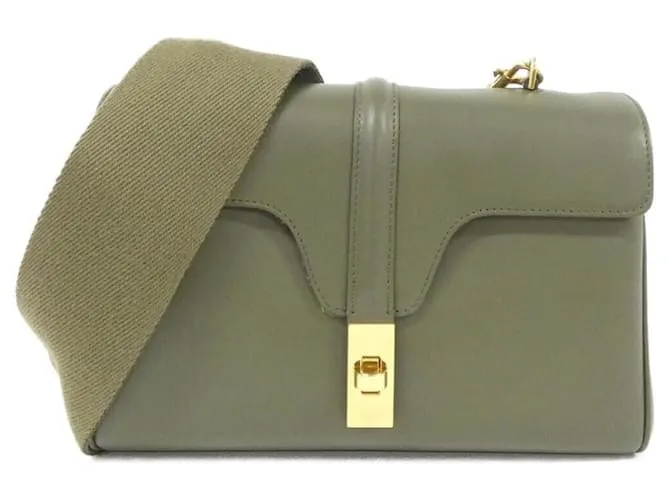 Céline Borsa a Spalla Celine Teen Soft 16 Verde Verde scuro