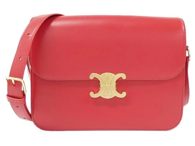 Céline Borsa a spalla grande Celine Triomphe Rosso