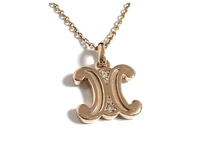 Céline Collana Pendente Triomphe da Donna in Oro 10K di Celine