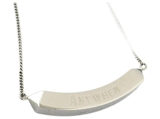 Collana lunga con pendente per uomini e donne Valentino Argento